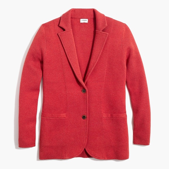 J Crew Sweater-blazer in heather brick - Picture 1 of 5